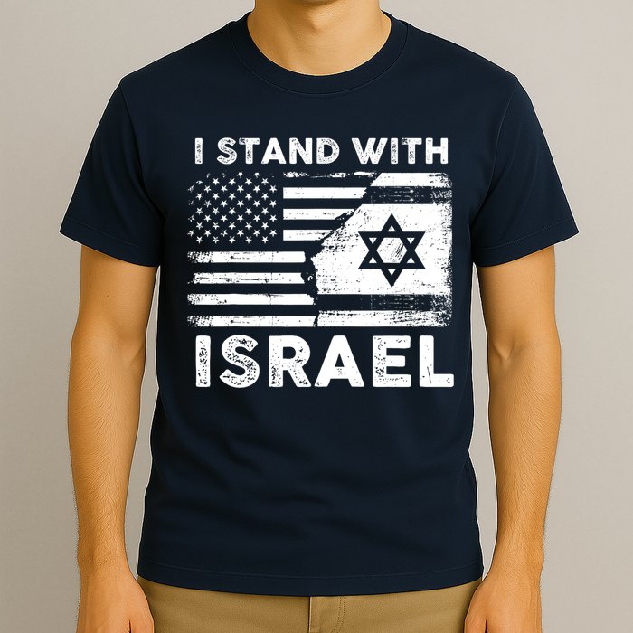 I Stand With Israel Support Israel Us And Israel Flag T-Shirt
