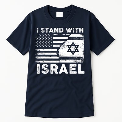 I Stand With Israel Support Israel Us And Israel Flag Tall T-Shirt