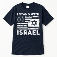 I Stand With Israel Support Israel Us And Israel Flag Tall T-Shirt