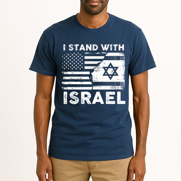 I Stand With Israel Support Israel Us And Israel Flag Tall T-Shirt