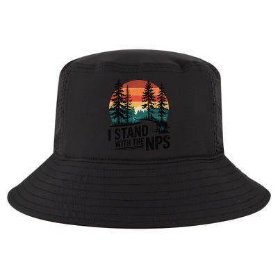 I Stand With The NPS National Park Support Park Rangers Cool Comfort Performance Bucket Hat