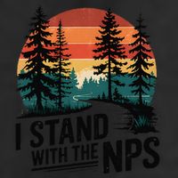 I Stand With The NPS National Park Support Park Rangers Cool Comfort Performance Bucket Hat