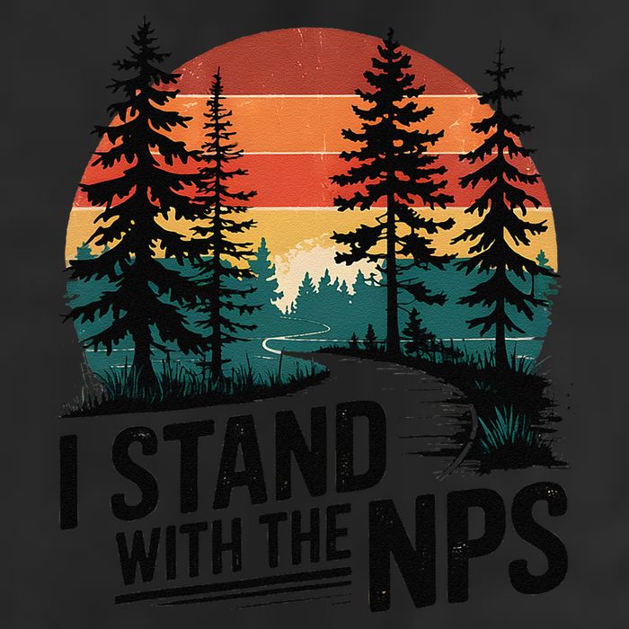 I Stand With The NPS National Park Support Park Rangers Cool Comfort Performance Bucket Hat