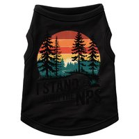 I Stand With The NPS National Park Support Park Rangers Doggie Tank