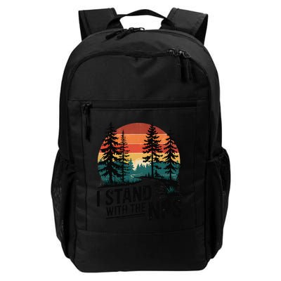I Stand With The NPS National Park Support Park Rangers Backpack