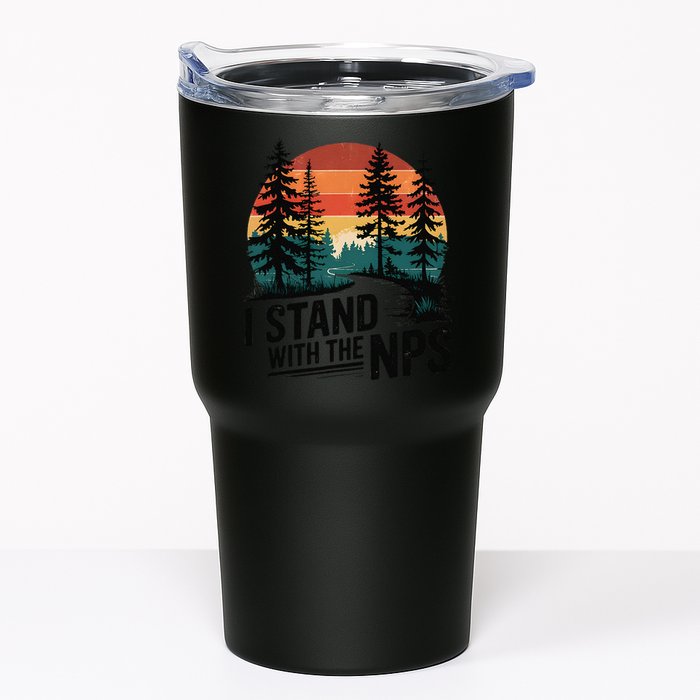 I Stand With The NPS National Park Support Park Rangers Tumbler