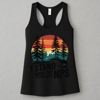I Stand With The NPS National Park Support Park Rangers Womens Tank Top