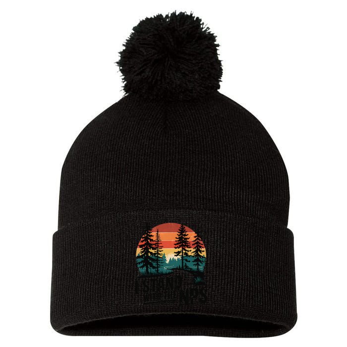 I Stand With The NPS National Park Support Park Rangers Pom Pom 12in Knit Beanie