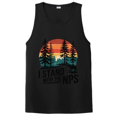 I Stand With The NPS National Park Support Park Rangers PosiCharge Competitor Tank