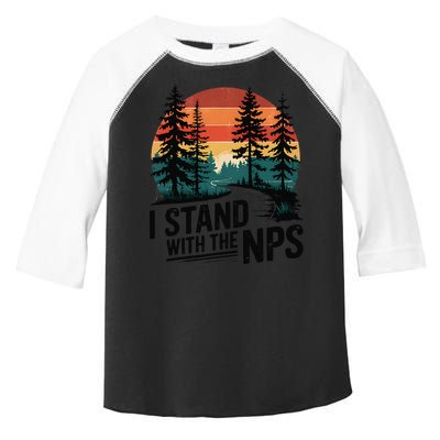 I Stand With The NPS National Park Support Park Rangers Toddler Fine Jersey T-Shirt