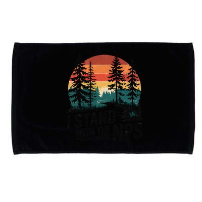 I Stand With The NPS National Park Support Park Rangers Microfiber Hand Towel
