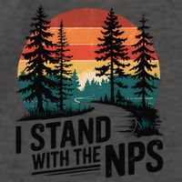 I Stand With The NPS National Park Support Park Rangers Vector Backpack