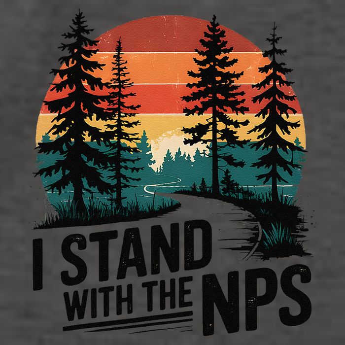 I Stand With The NPS National Park Support Park Rangers Vector Backpack