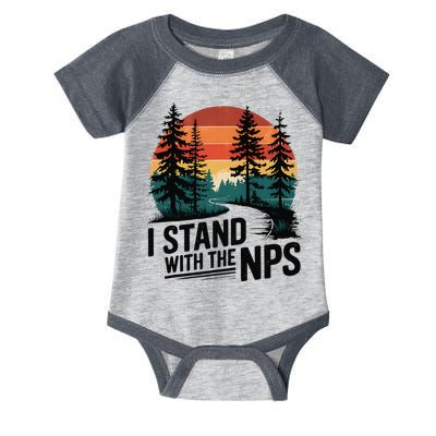 I Stand With The NPS National Park Support Park Rangers Infant Baby Jersey Bodysuit