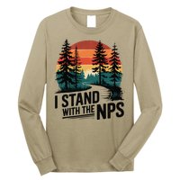 I Stand With The NPS National Park Support Park Rangers Long Sleeve Shirt