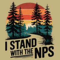 I Stand With The NPS National Park Support Park Rangers Magnet