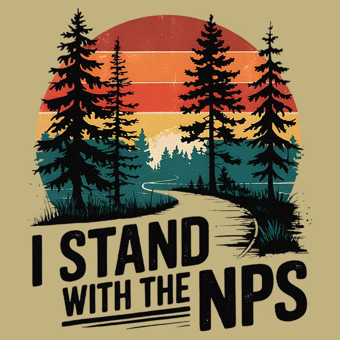 I Stand With The NPS National Park Support Park Rangers Magnet