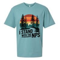 I Stand With The NPS National Park Support Park Rangers Sueded Cloud Jersey T-Shirt