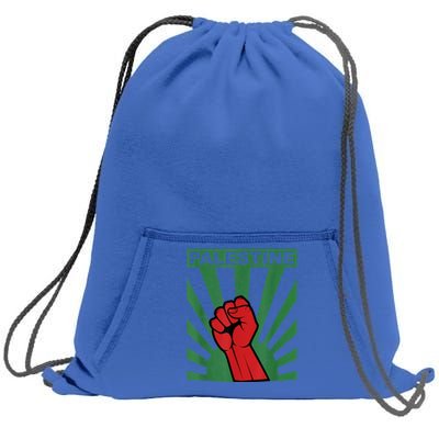 I Stand With Palestine For Their Freedom Free Palestine Sweatshirt Cinch Pack Bag