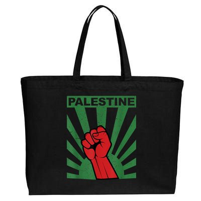 I Stand With Palestine For Their Freedom Free Palestine Cotton Canvas Jumbo Tote