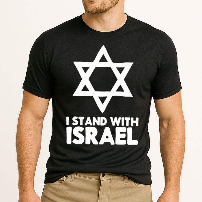 I Stand With Israel Jewish Support Israel Cooling Performance Crew T-Shirt