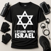 I Stand With Israel Jewish Support Israel Cooling Performance Crew T-Shirt