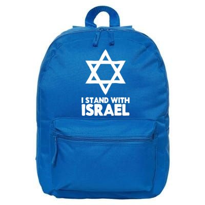 I Stand With Israel Jewish Support Israel 16 in Basic Backpack