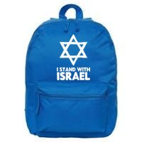 I Stand With Israel Jewish Support Israel 16 in Basic Backpack