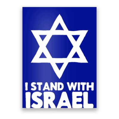 I Stand With Israel Jewish Support Israel Poster