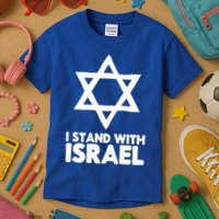 I Stand With Israel Jewish Support Israel Kids T-Shirt