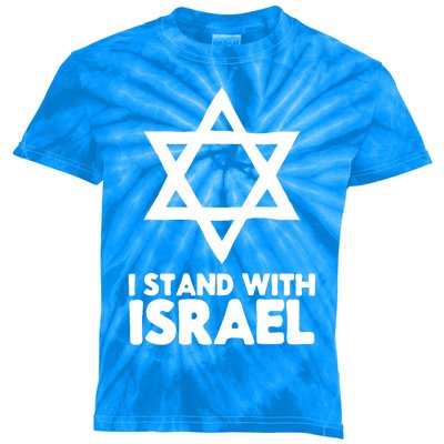 I Stand With Israel Jewish Support Israel Kids Tie-Dye T-Shirt