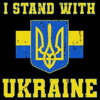 I Stand With Ukraine Vintage Ukrainian Flag T-Shirt