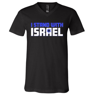 I Stand With Israel Support V-Neck T-Shirt