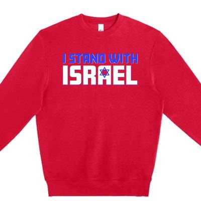 I Stand With Israel Support Premium Crewneck Sweatshirt