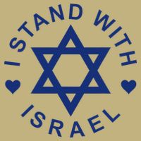 I Stand With Israel Israeli Flag Jewish Star Of David T-Shirt