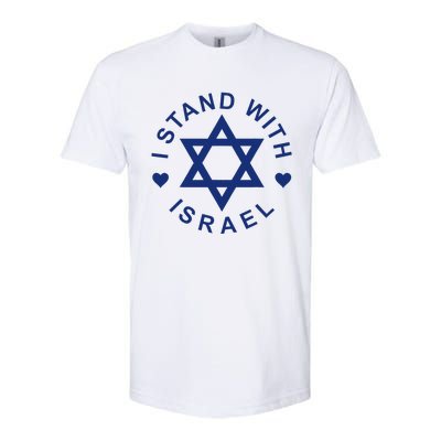 I Stand With Israel Israeli Flag Jewish Star Of David Softstyle CVC T-Shirt