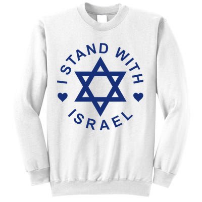 I Stand With Israel Israeli Flag Jewish Star Of David Sweatshirt