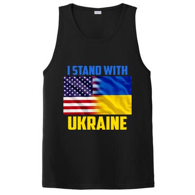 I Stand With Ukraine USA Ukrainian Pride Support PosiCharge Competitor Tank