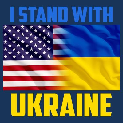 I Stand With Ukraine USA Ukrainian Pride Support T-Shirt