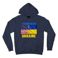 I Stand With Ukraine USA Ukrainian Pride Support Tall Hoodie