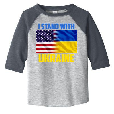 I Stand With Ukraine USA Ukrainian Pride Support Toddler Fine Jersey T-Shirt