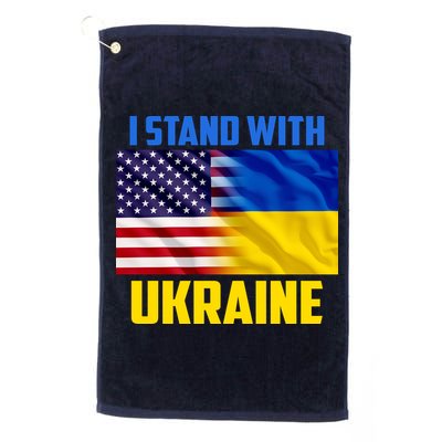I Stand With Ukraine USA Ukrainian Pride Support Golf Towel