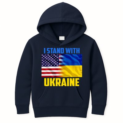 I Stand With Ukraine USA Ukrainian Pride Support Kids Hoodie