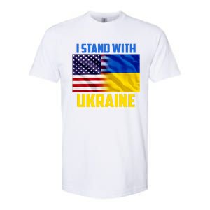 I Stand With Ukraine USA Ukrainian Pride Support Softstyle CVC T-Shirt