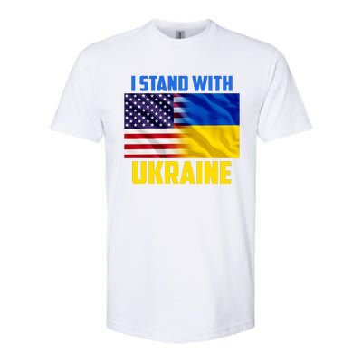 I Stand With Ukraine USA Ukrainian Pride Support Softstyle® CVC T-Shirt