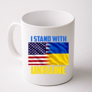 I Stand With Ukraine USA Ukrainian Pride Support Coffee Mug