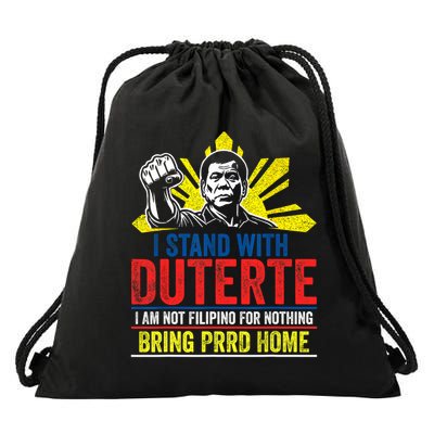 I Stand With Duterte - Support Duterte Philippine Drawstring Bag