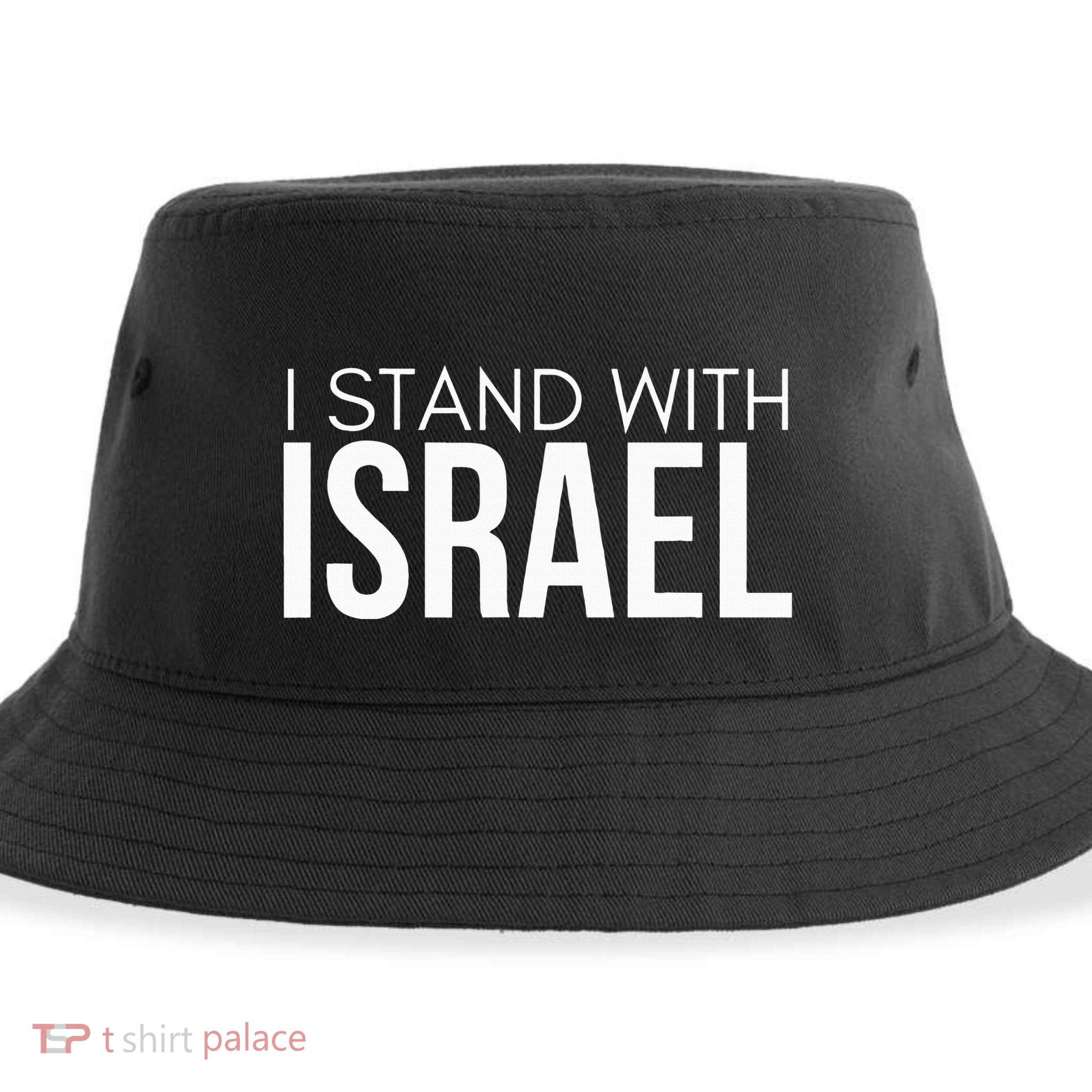 I Stand With Israel Proisrael Zion Jewish Torah Sustainable Bucket Hat