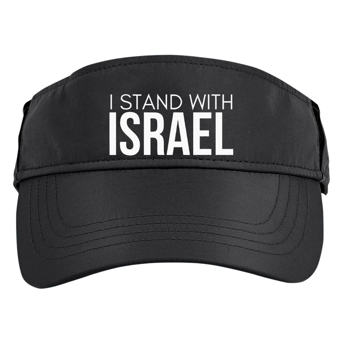 I Stand With Israel Proisrael Zion Jewish Torah Adult Drive Performance Visor