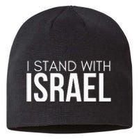 I Stand With Israel Proisrael Zion Jewish Torah Sustainable Beanie